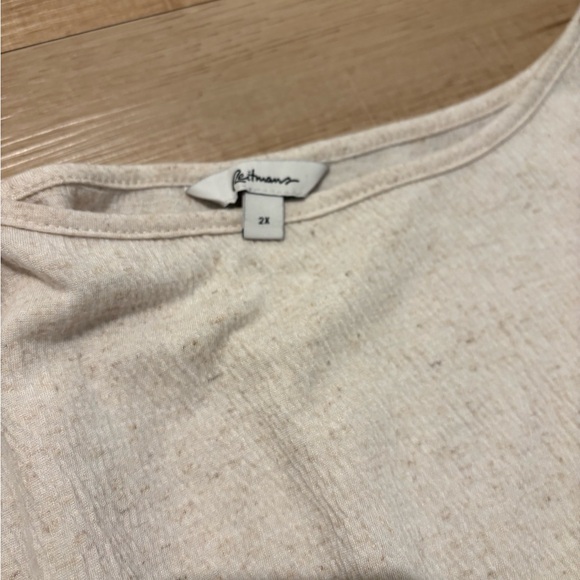 3for$15😍 Reitmans Cream Women's Crew Neck Shirt - Picture 8 of 8